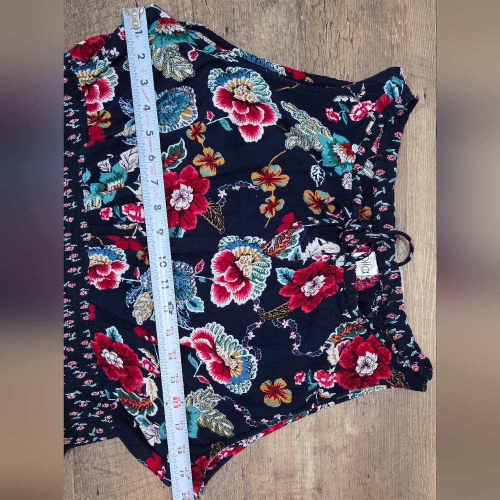 Bila Dress Womens XXL Maxi Boho Handkerchief Hem Floral Western Cottage Peasant - Picture 6 of 10